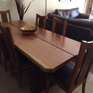 Wood Dining Room Table and Chairs