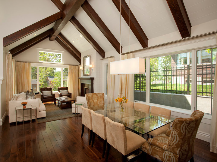 Transitional Dining Room - Great Room