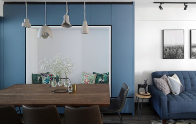 Houzz Tour: Blue and White Give This Flat A New Lease on Life