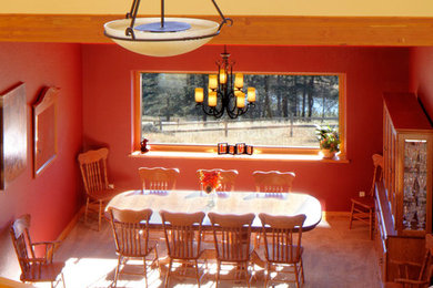 Dining room - transitional dining room idea in Denver