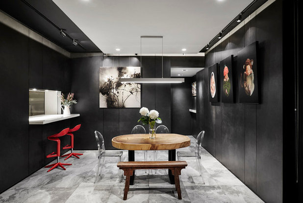Contemporary Dining Room by akiHAUS Design Studio