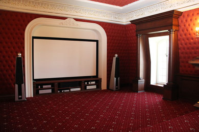 Classic home cinema in Moscow.