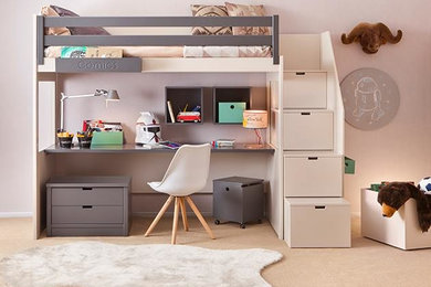 Design ideas for a scandi kids' bedroom in Bilbao.