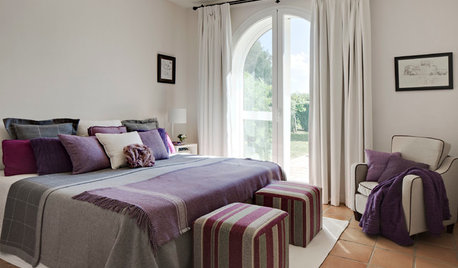 Gris, morado y rosa: Un trío de color perfecto para el dormitorio