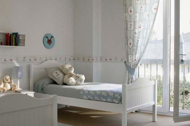 マドリードにあるコンテンポラリースタイルのおしゃれな寝室のインテリア