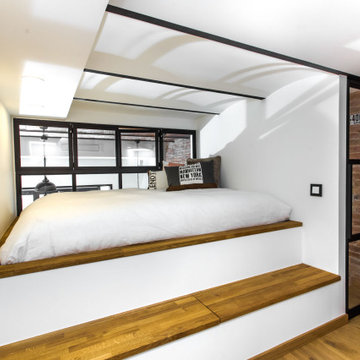 Dormitorio estilo industrial