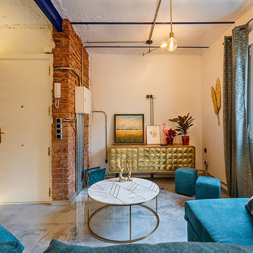 De piso viejo a divertida casa de diseño en Madrid Río.