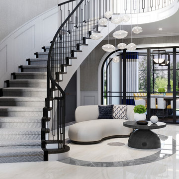 Curved Staircase Entrance hall