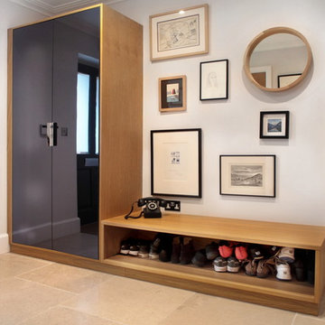 Coat & shoe storage in entrance hallway