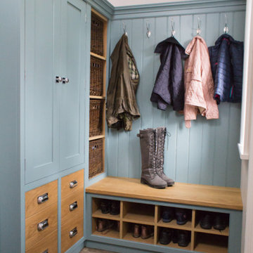 Culshaw modular Boot room in Oval Room Blue