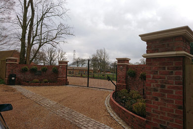 Design ideas for a modern entrance in Sussex.