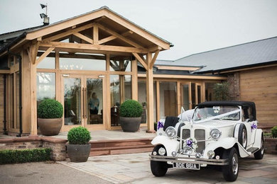 This is an example of a contemporary entrance in Cheshire.