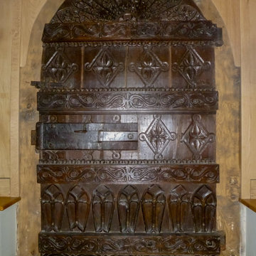 Historic Door re-used and Set in new Oak Frame