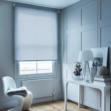 Mitre Ash Roller blinds from the House Beautiful Roller blind collection by Hill