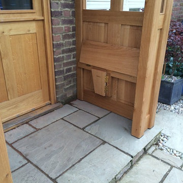 Oak porch and front door, Harpenden