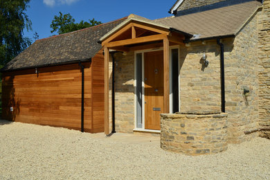 Inspiration for a contemporary entrance in Oxfordshire.