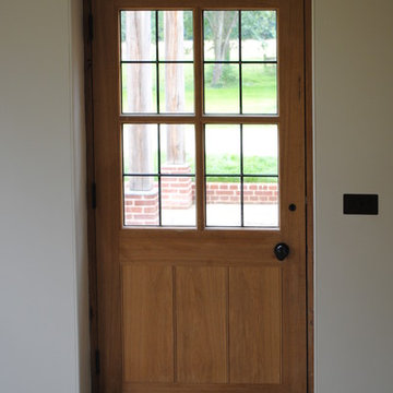 Three quarter glazed door
