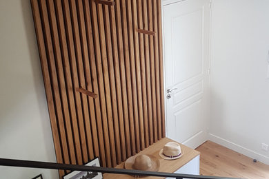 Idées déco pour une entrée contemporaine.
