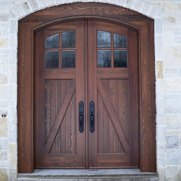 Portes d'entrée en bois de style  Champêtre / Wooden front door Country style