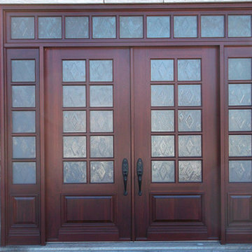 Portes d'entrée en bois de style  Champêtre / Wooden front door Country style