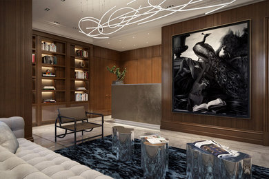 Inspiration for a transitional entryway remodel in New York