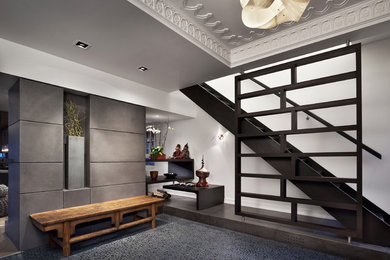 Inspiration for a contemporary entryway remodel in Chicago