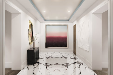 Inspiration for a transitional entryway remodel in New York