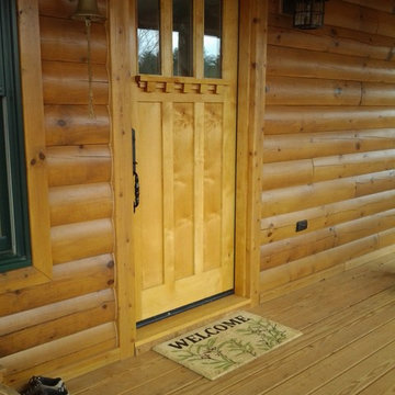 3 lite Knotty Alder Craftsman Door, 36" x 84" Provided by ETO Doors
