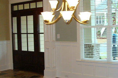 Inspiration for a timeless entryway remodel in Raleigh