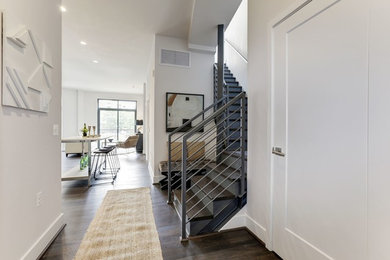 Inspiration for a contemporary entryway remodel in DC Metro