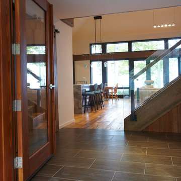 8 Mile Point, entry doors and foyer