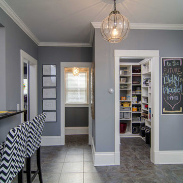Addition looking toward half-bath and pantry