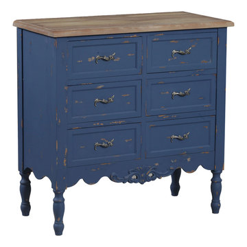 Antiqued Blue Piper Hall Chest