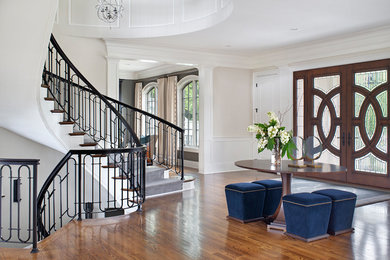 Approachably Elegant Upper Makefield Foyer