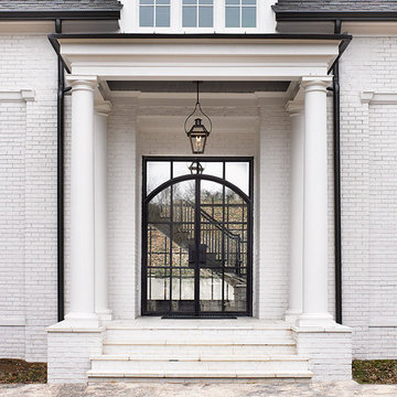 Arched Steel French Door for Entry
