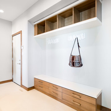 "Arctic White & Chateau" Mudroom