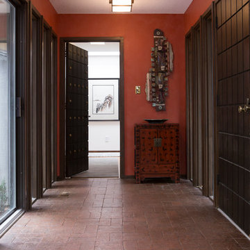 Asian-inspired Foyer and Entrance Room