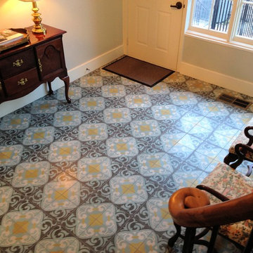 Austin Foyer with Cement Tile