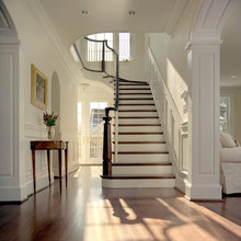 trim color and staircase