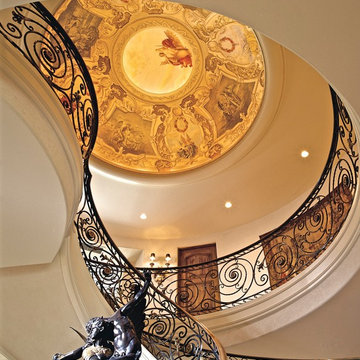 Baroque dome. Designed, hand painted and gilded by Simes Studios, Inc.