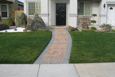 Basalite Pavers with Mission Pavers