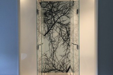 Bathroom Glass Art