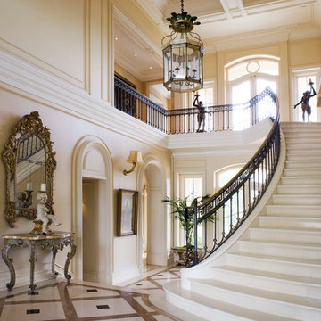 Bay Area Italian Mansion Entry