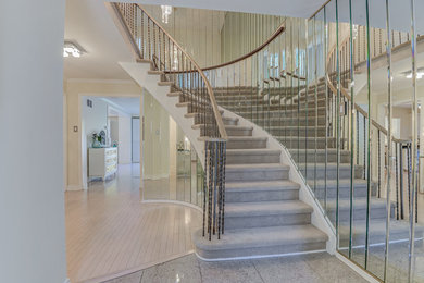Example of a beach style staircase design in Toronto