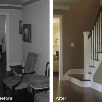 Before and After - Entry Hall Stairway
