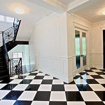 Black and White Floor Tile