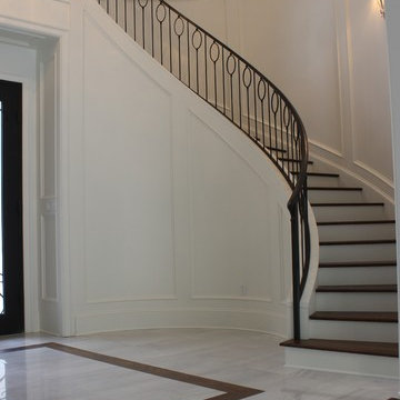 Blair Construction, Curved Panelled Stair Way