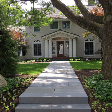 bluestone walk to elegant front door