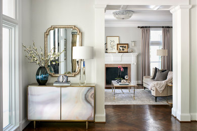 Inspiration for a transitional entryway remodel in Atlanta