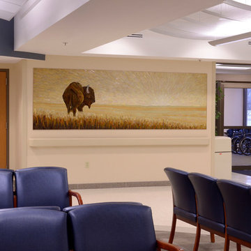 Buffalo Mosaic Mural for Lobby of South Dakota Medical Center